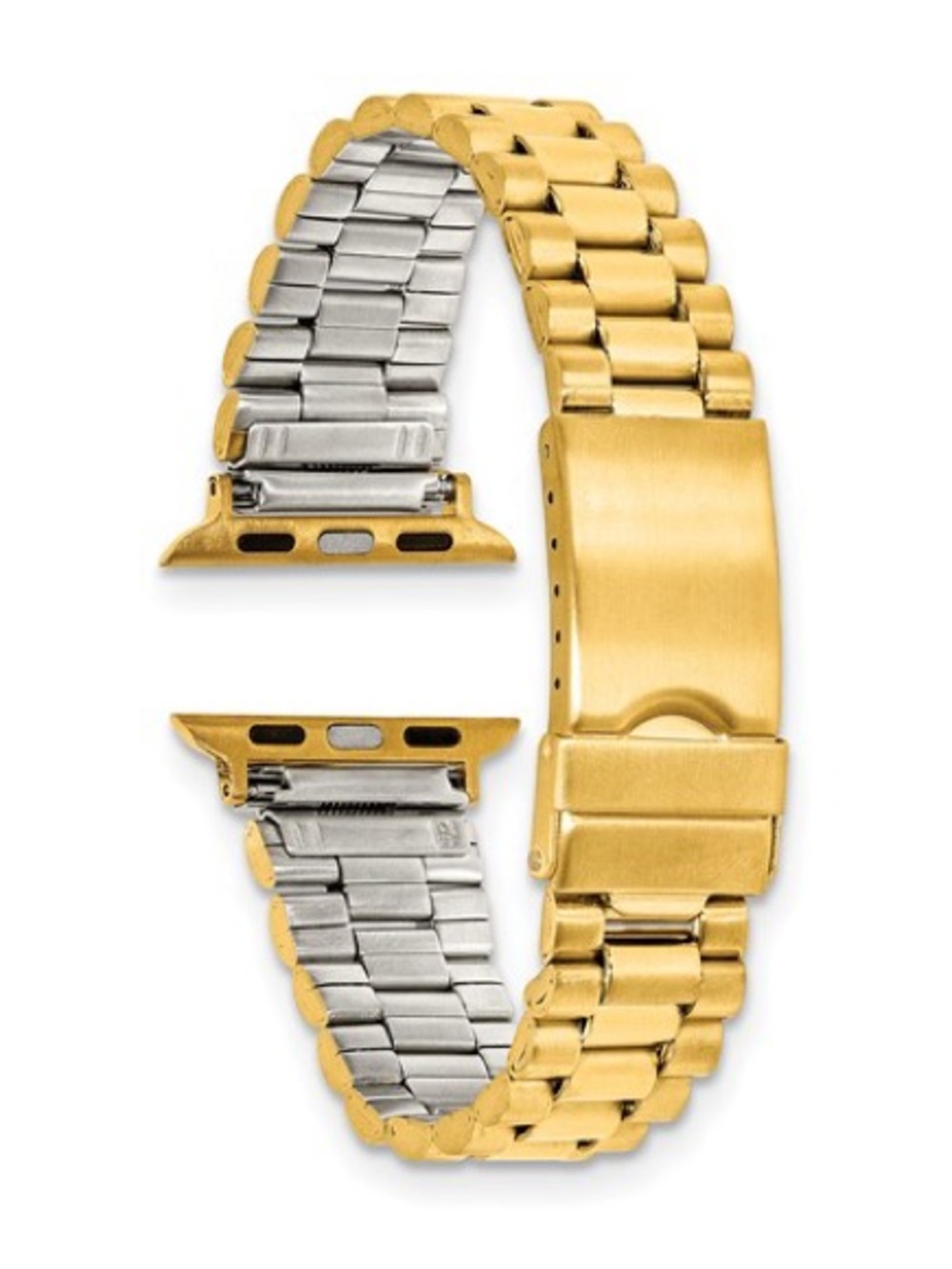 New Gold President Style Stainless Steel Apple Watch Band, 38mm, 40mm or 42